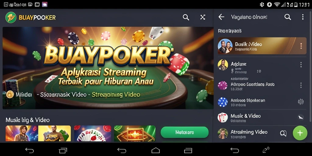 Tampilan antarmuka BUAYAPOKER dengan fungsi Streaming Video yang menarik.