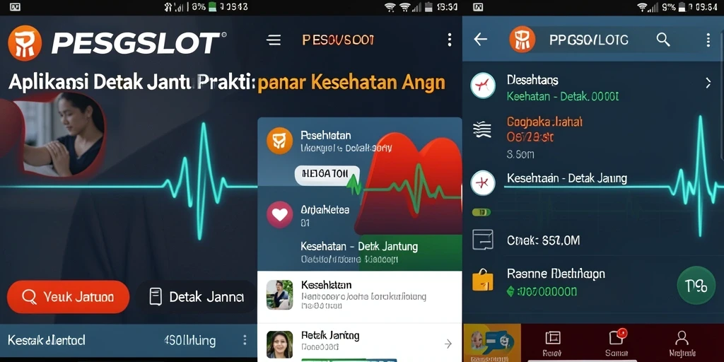 Tampilan antarmuka PESGSLOT menunjukkan fitur detak jantung yang informatif.